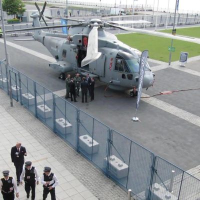 Event temporary fencing solutions